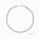 Pulso Torzal Grueso 6mm (plata)