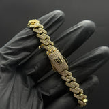 Pulso Mónaco Chain Diamantado