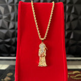 Kit Santa Muerte Cadena y Dije