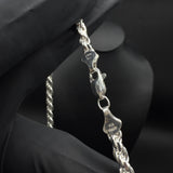 Cadena Torzal 4mm (Plata Italiana)