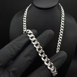 Cadena Barbada Premium 8mm (Plata)