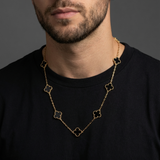 Cadena Trébol VC Ónix