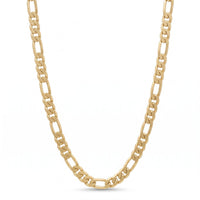 Cadena Cartier de El Rey Joyero en oro laminado 18k con eslabones de 7 mm de ancho y acabado brillante.