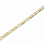 Cadena estilo Cartier de El Rey Joyero en baño de oro de 18k con eslabones clásicos brillantes