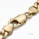 Pulsera El Rey Joyero estilo Cartier 3x1 de 7mm en oro laminado 18k con broche de perico