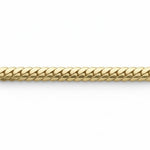 Pulsera estilo cubano de El Rey Joyero en oro laminado 18k con eslabones curb brillantes de 6mm de ancho