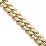 Pulsera Monaco Chain Barbado de El Rey Joyero en oro laminado 18k con eslabones gruesos de 10 mm