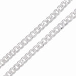 Pulso barbado de 6mm en plata .925 de El Rey Joyero con eslabones sólidos y acabado brillante