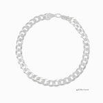 Pulso barbado de 6mm en plata .925 sólida de El Rey Joyero con acabado brillante y diseño de eslabones clásicos.