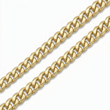 Pulso Mónaco Delgado de El Rey Joyero en oro laminado 18k con eslabones clásicos de 5 mm de ancho y acabado brillante