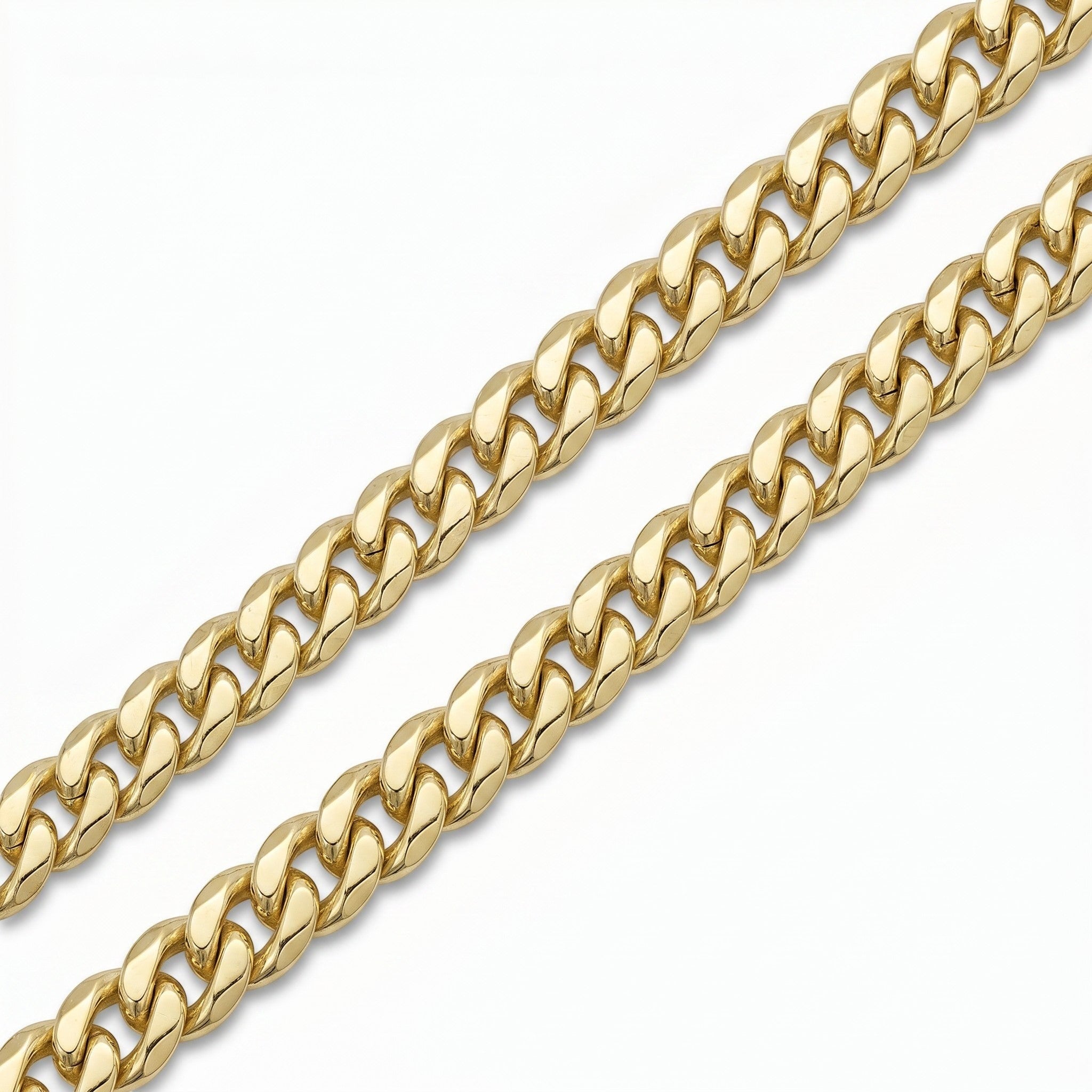 Pulso Mónaco Delgado de El Rey Joyero en oro laminado 18k con eslabones clásicos de 5 mm de ancho y acabado brillante