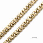 Pulso Mónaco de El Rey Joyero en oro laminado 18k con eslabones estilo chino de 10mm de ancho y acabado brillante.