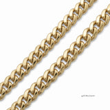 Pulso Mónaco de El Rey Joyero en oro laminado 18k con eslabones estilo chino de 10mm de ancho y acabado brillante.