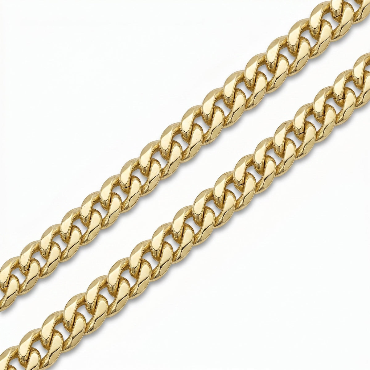 Pulso Mónaco Delgado de El Rey Joyero en oro laminado 18k con eslabones de 5 mm de ancho y acabado brillante.