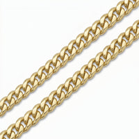 Pulso Mónaco Delgado de El Rey Joyero en oro laminado 18k con eslabones de 5 mm de ancho y acabado brillante.