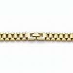 Pulso estilo Rolex de El Rey Joyero en oro laminado 18k con eslabones clásicos y broche de caja seguro.