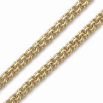 Pulso tejido chino de oro laminado 18k de El Rey Joyero con eslabones entrelazados de 5 mm de ancho.