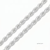 Pulso torzal de 6mm en plata .925 sólida de El Rey Joyero con diseño italiano brillante