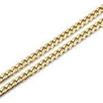 Set de cadena y pulsera estilo Mónaco de El Rey Joyero en baño de oro de 18k con eslabones clásicos brillantes